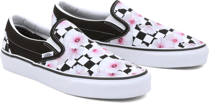 VANS UA Classic Slip-On, HIBISCUS CHECK BLACK