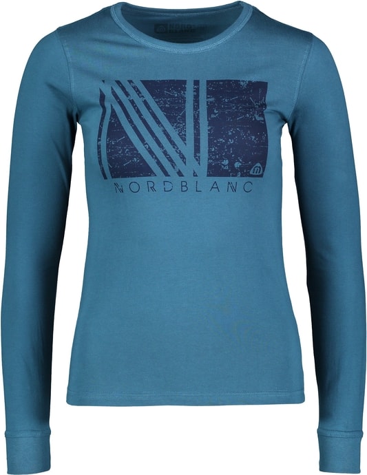 NORDBLANC NBFLT5957 TEMPTING letní modrá - dámské tričko s dlouhým rukávem