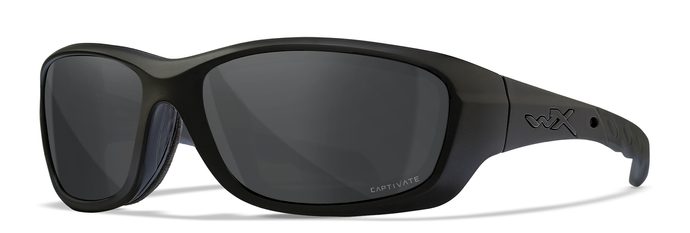 WILEY X GRAVITY Captivate Polarized - Smoke Grey/Black Ops - Matte Black