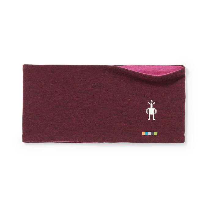 SMARTWOOL THERMAL MERINO REVERSIBLE HEADBAND, black cherry heather