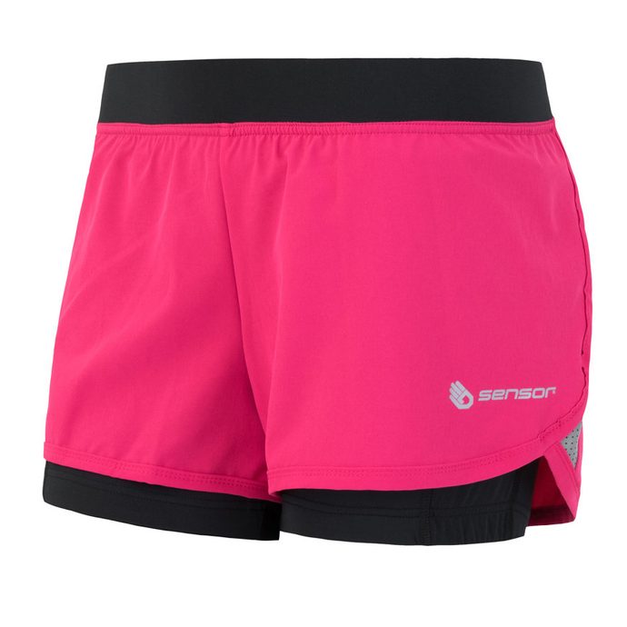 SENSOR TRAIL women's shorts, pink/black