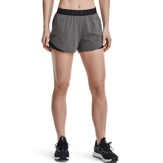 UNDER ARMOUR Play Up Shorts 3.0, Gray/black