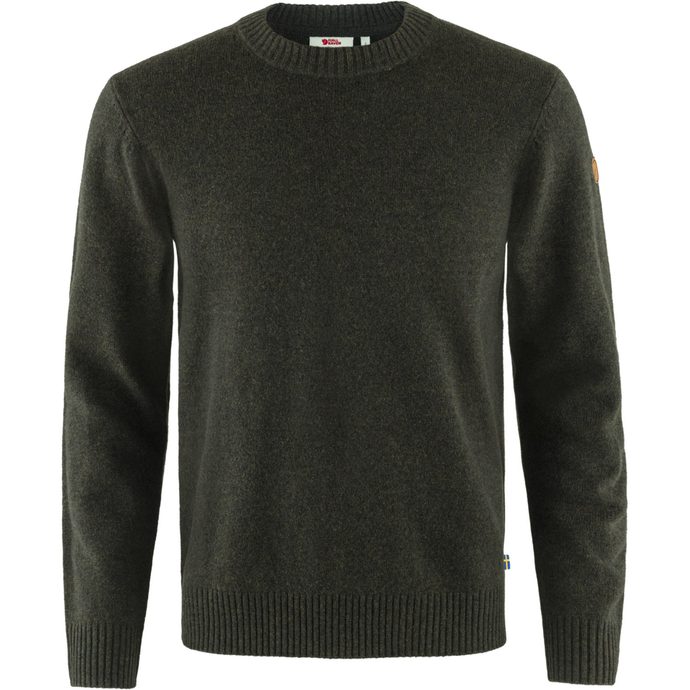 FJÄLLRÄVEN Övik Round-neck Sweater M Dark Olive