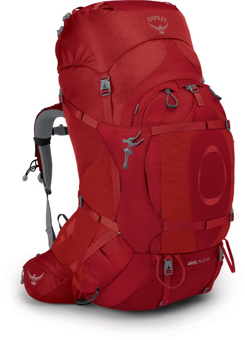 OSPREY ARIEL PLUS 85, carnelian red