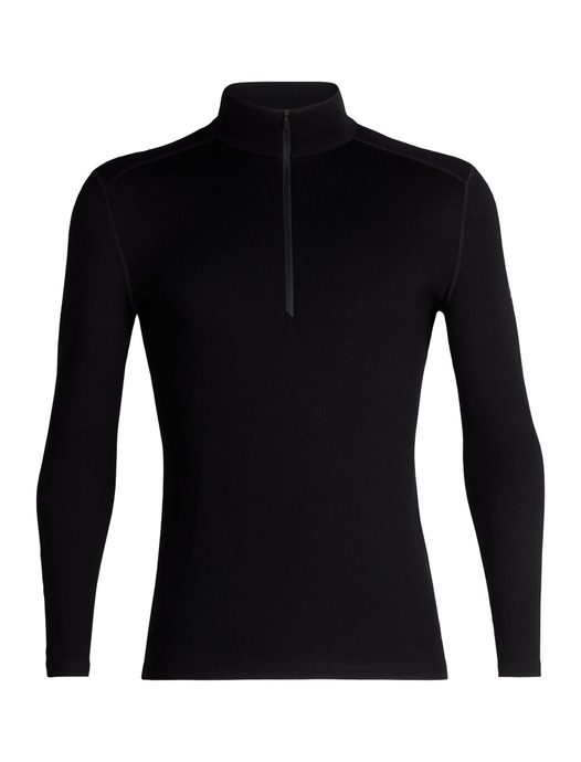 ICEBREAKER M 260 Tech LS Half Zip, BLACK