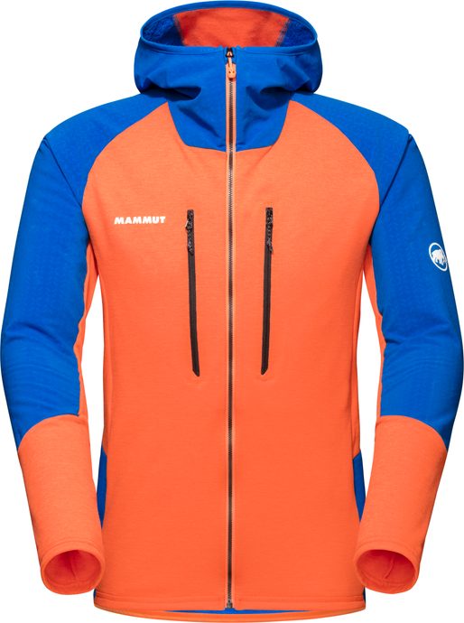 MAMMUT Eiswand Advanced ML Hooded Jacket Men, oranžová-azurit