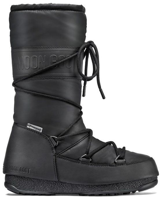 MOON BOOT HIGH RUBBER WP black