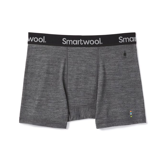 SMARTWOOL M MERINO SPORT 150 BOXER BRIEF BOXED, medium gray heather