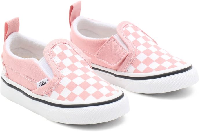 VANS TD Slip-On V, (checkerboard) powder pink/true white