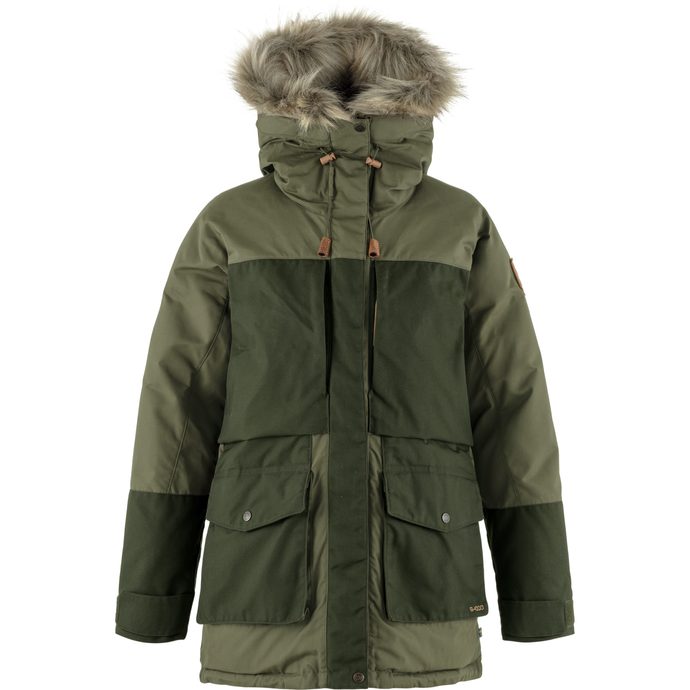 FJÄLLRÄVEN Polar Expedition Parka W, Laurel Green-Deep Forest