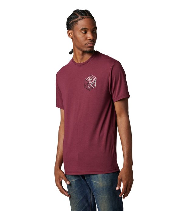 FOX Caveaut Ss Tech Tee Dark Maroon