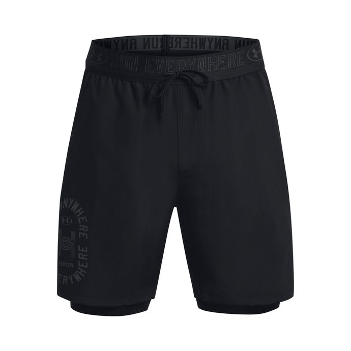 UNDER ARMOUR RUN ANYWHERE SHORT-BLK