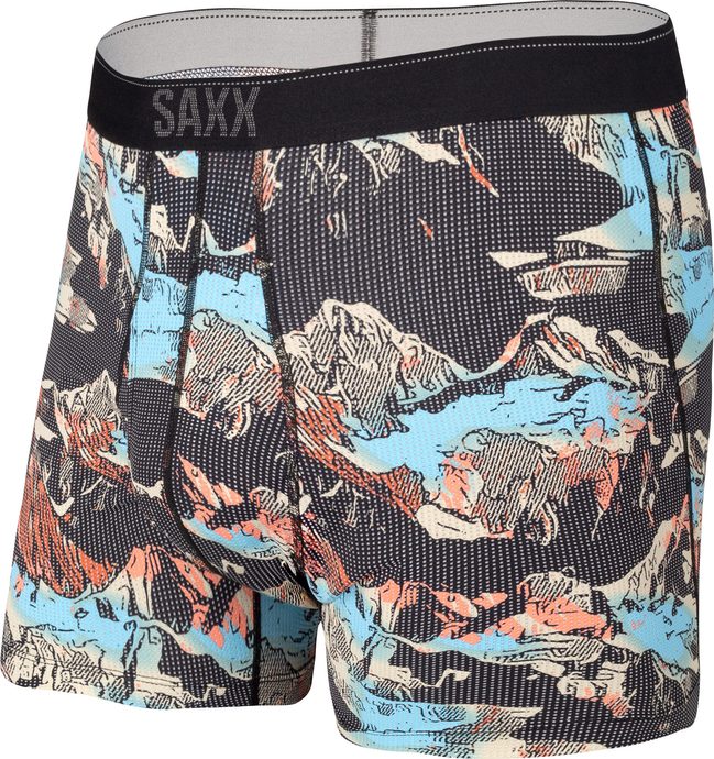 SAXX QUEST BOXER BRIEF FLY black mountainscape