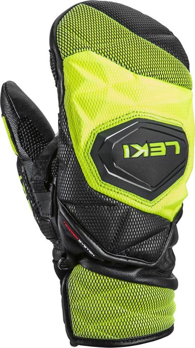 LEKI WCR Venom 3D Junior Mitt, black-ice lemon