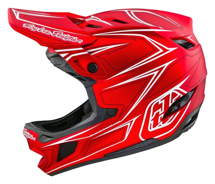 TROY LEE DESIGNS D4 COMPOSITE MIPS PINNED RED
