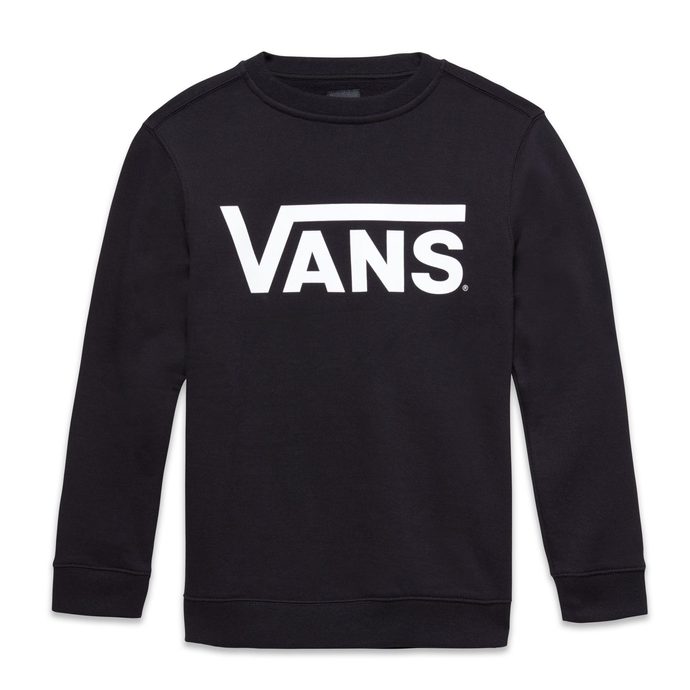 VANS BOYS VANS CLASSIC CREW (8-14 years), Black-White