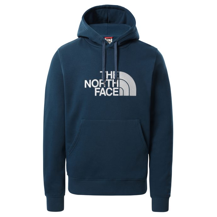 THE NORTH FACE MEN’S LIGHT DREW PEAK PULLOVER HOODIE, monterey blue