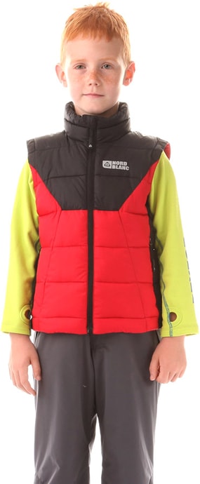 NORDBLANC NBWJK5910L AVID dark red - children's winter vest