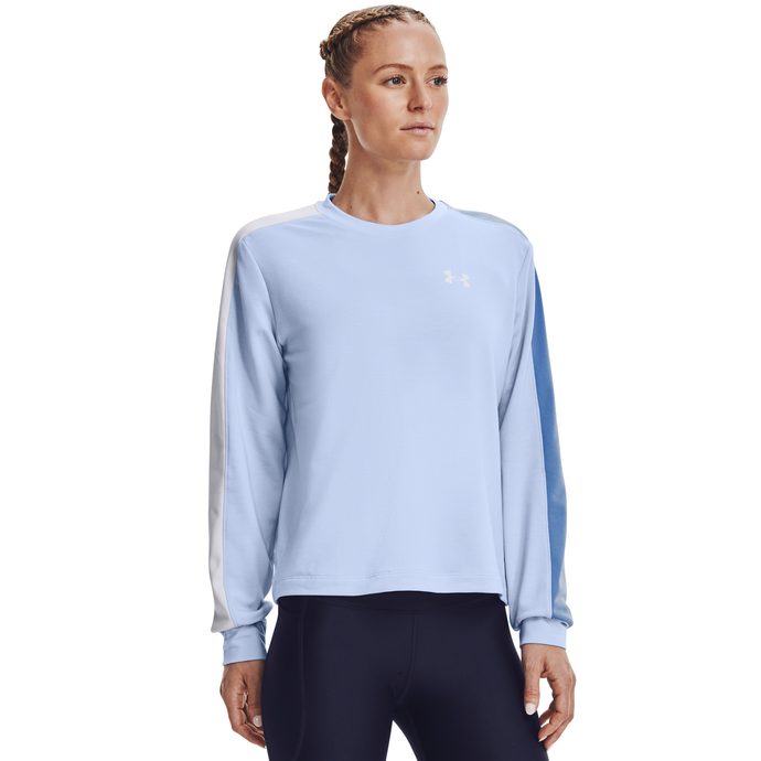 UNDER ARMOUR Rival Terry CB Crew-BLU