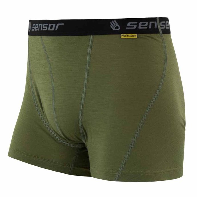 SENSOR MERINO ACTIVE pánské trenky safari