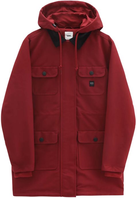 VANS DRILL LONG II CHORE COAT MTE pomegranate