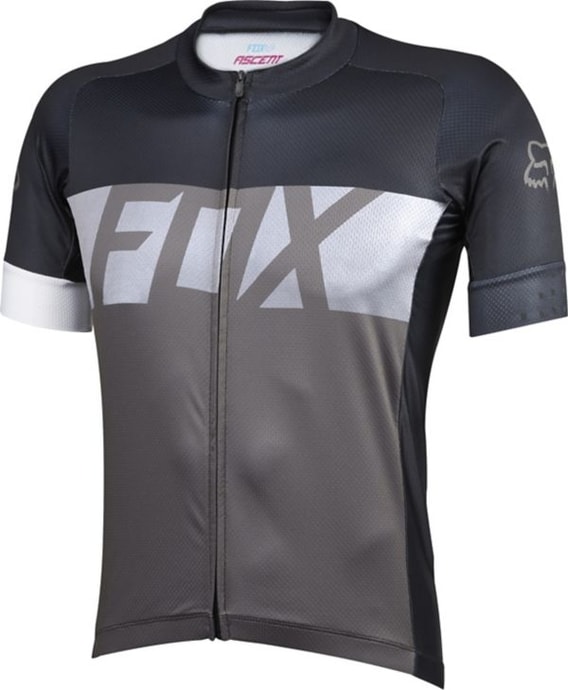 FOX Ascent Ss Jersey Charcoal - cyklistický dres