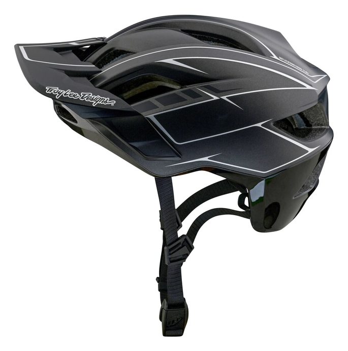 TROY LEE DESIGNS FLOWLINE SE MIPS PINSTRIPE CHARCOAL / BLACK