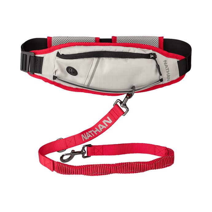 NATHAN Run Companion Runner's Waistpack + Leash, black