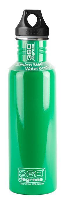 360° 360° Stainless Drink Bottle 750 ML with Bamboo Cap Spring Green