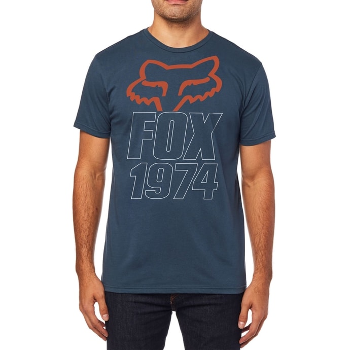 FOX BLASTED SS PREMIUM TEE Navy