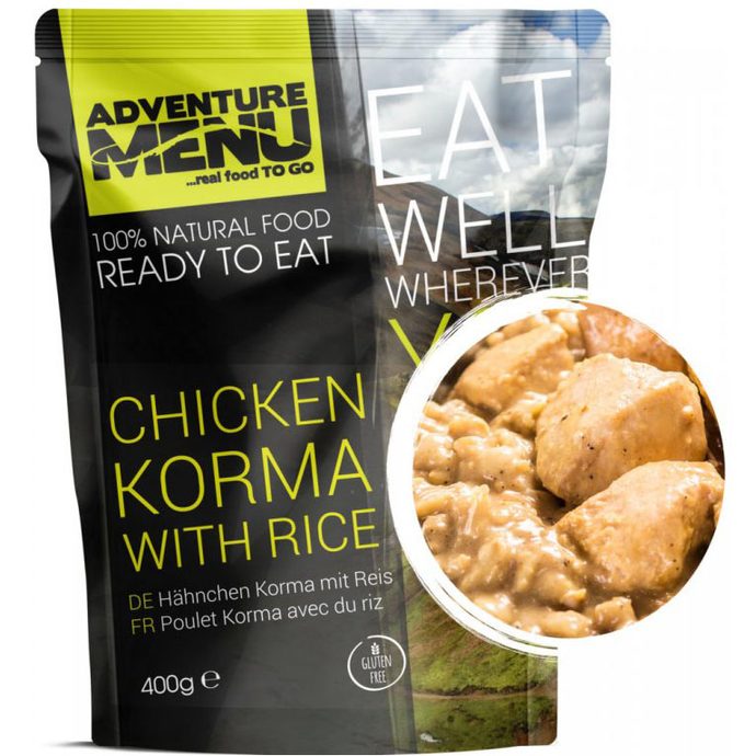 ADVENTURE MENU Chicken Korma with rice, 400g