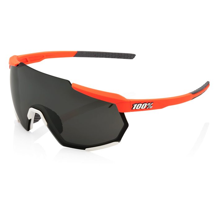 100% Racetrap Sunglasses (Matte Washed Out Neon Pink) (Persimmon