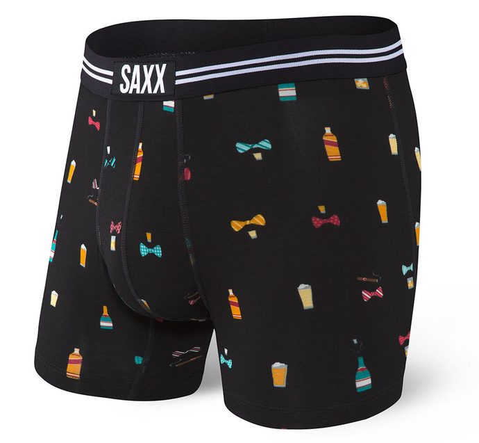 SAXX VIBE BOXER BRIEF, black bowties n booze