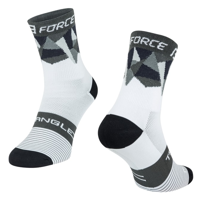 FORCE TRIANGLE, white-grey-black