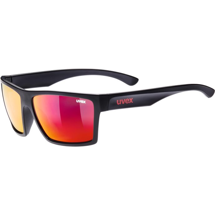 UVEX LGL 29, BLACK MATTE/MIR. RED