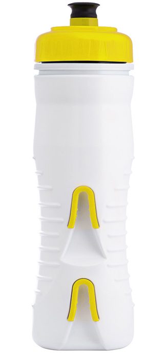 FABRIC 525ml INTERNALLY INSULATED WHITE/YELLOW CAP