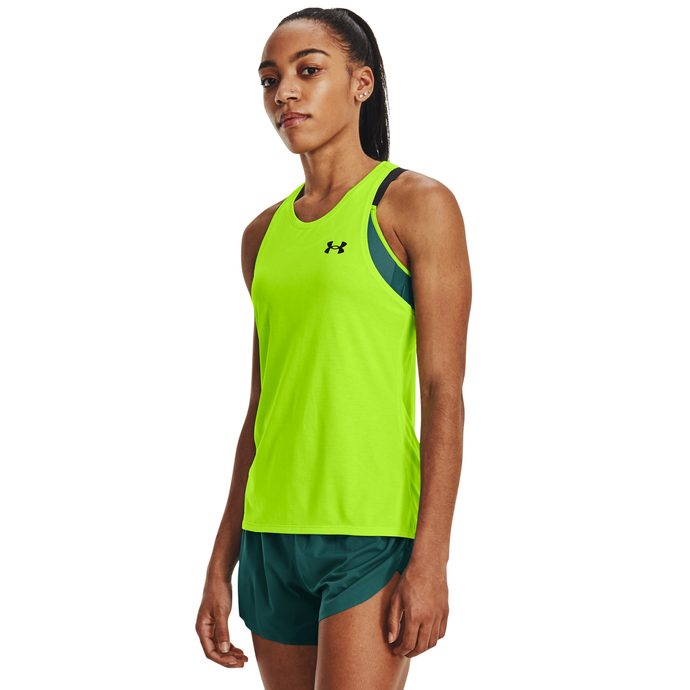 Outdoorweb.eu - Rush Cicada Singlet, green - women's running tank top -  UNDER ARMOUR - 56.66 € - outdoorové oblečení a vybavení shop
