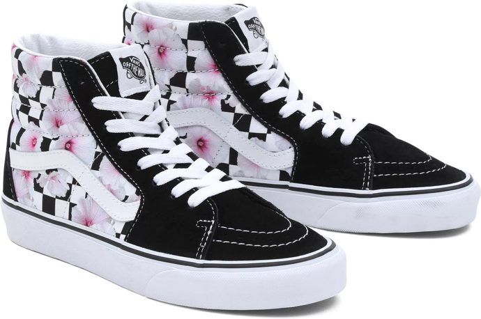 VANS SK8-Hi, HIBISCUS CHECK BLACK