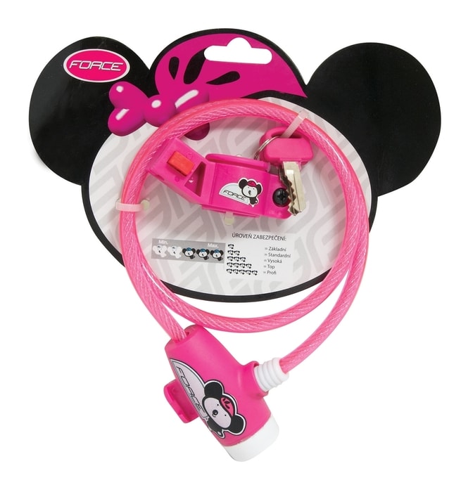FORCE Children's with holder 80cm/8mm, pink