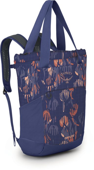 OSPREY DAYLITE TOTE PACK 20, wild blossom print/alkaline