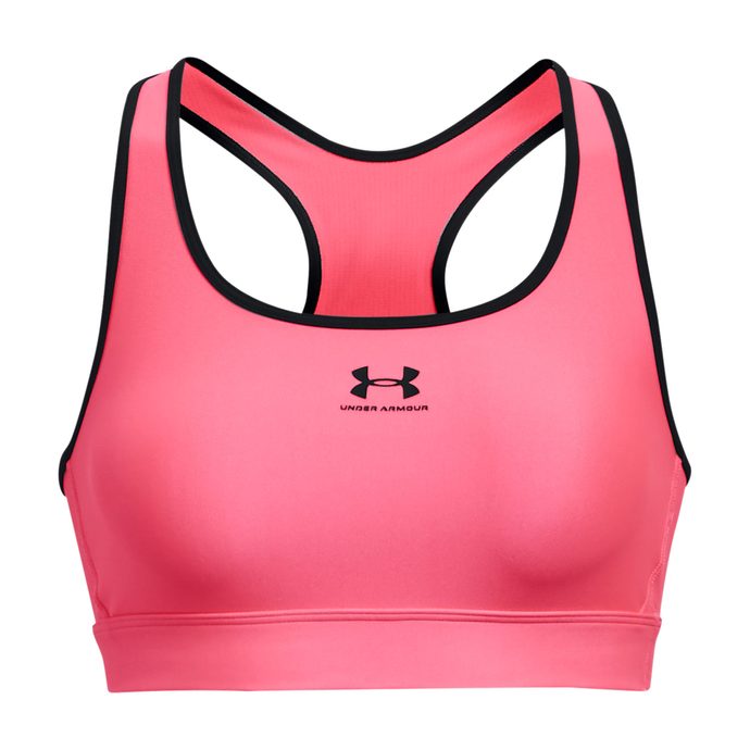 Under Armour Women's Armour Bra Mid Padless Sports Bra –