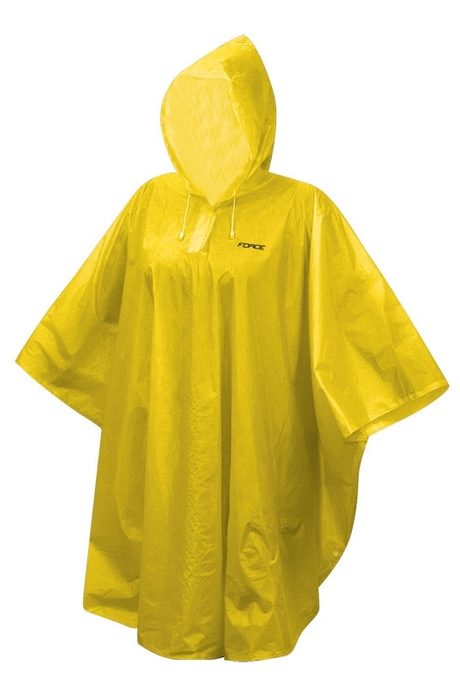 FORCE children's waterproof poncho, yellow