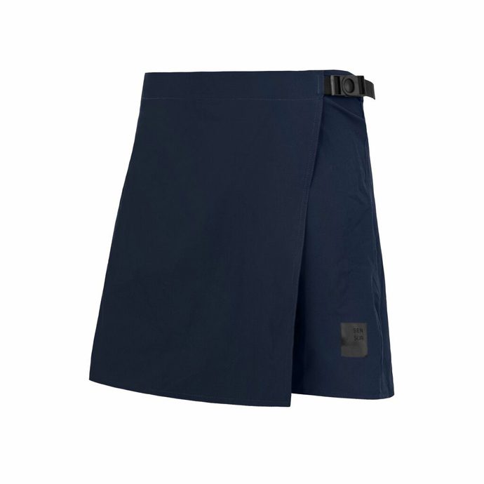 SENSOR HELIUM women's skirt with cycling liner, deep blue