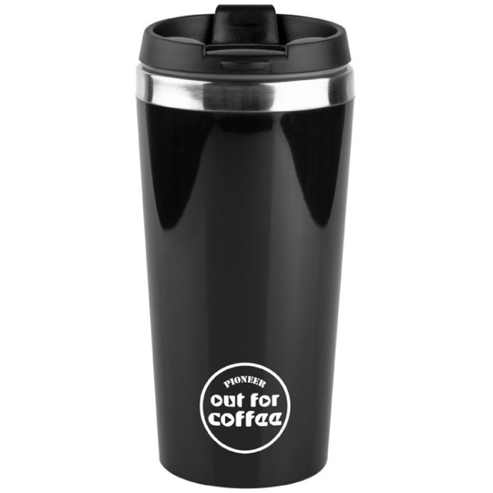 PIONEER Single-wall Coffee Mugs 420ml, black