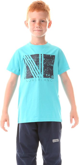 NORDBLANC NBFKT5973S BASIS bazénově modrá - dětské tričko