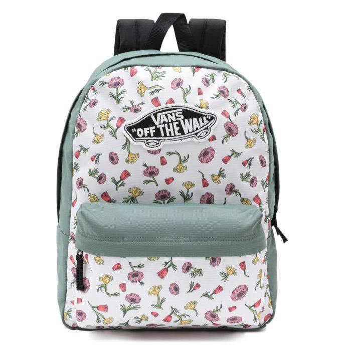 VANS WM REALM BACKPACK 22 DITSY POPPY FLORAL MARSHMALLOW/DUCK GREEN