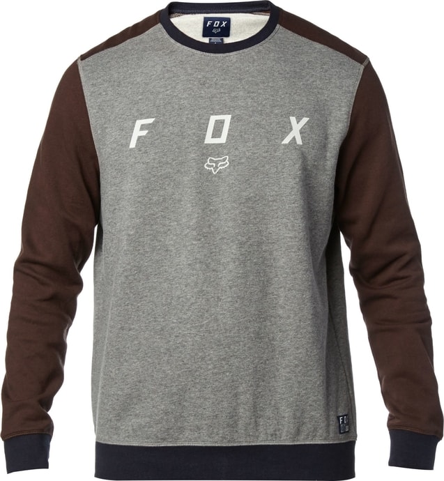 FOX District Crew Fleece Heather Graphite