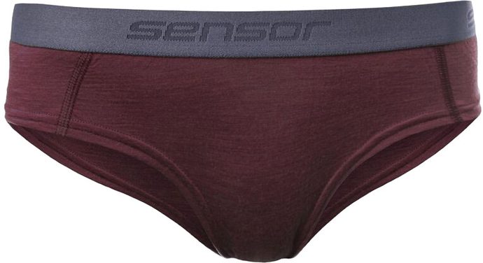 SENSOR MERINO AIR dámské kalhotky port red