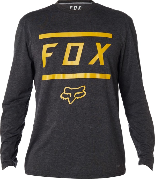 FOX Listless ls tech tee Heather Black