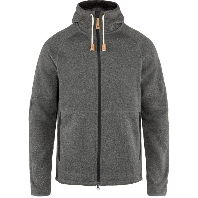 Ovik Fleece Hoodie M Dark Grey